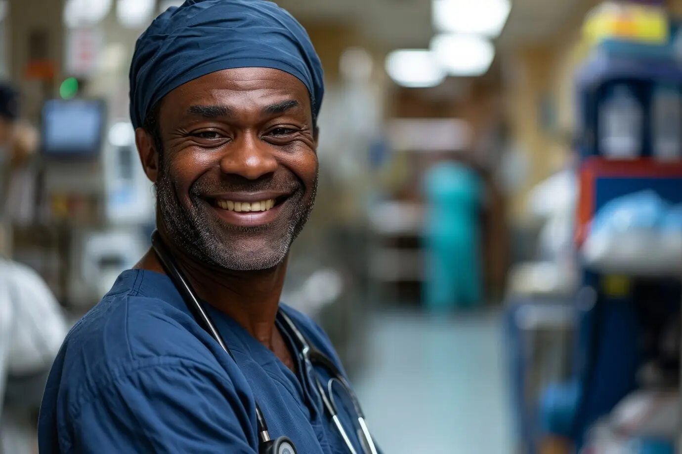 Портрет мужчины, занимающегося своей профессией в честь Международного дня труда.